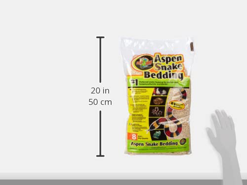 Zoo Med Aspen Snake Bedding - High Absorption Substrate | 8.8 Litre 3