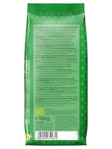 Mundo Feliz Organic Dried Pitted Apricots - 1kg Total (2 x 500g Pack) | Unsweetened, Vegan 3