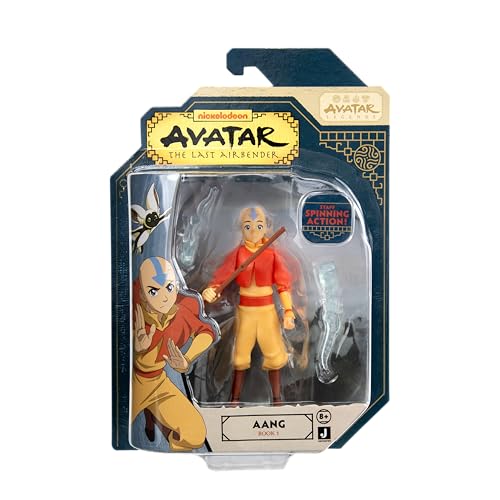 Jazwares Avatar: The Last Airbender Aang (Book One) 4.5-Inch Action Figure | 14 Points of Articulation 2