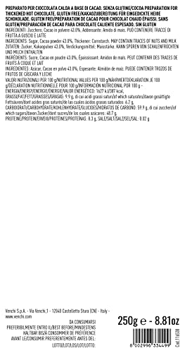 Venchi Hot Chocolate Powder Tin - Traditional Italian Recipe | 250g | Gluten Free 4