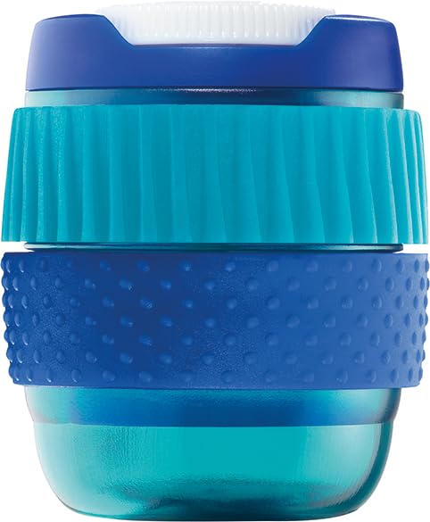 Maped Kidy Learn Concentration 1 Hole Pencil Sharpener - Sensory Rotating Rings, Soft Grip, Blue 4