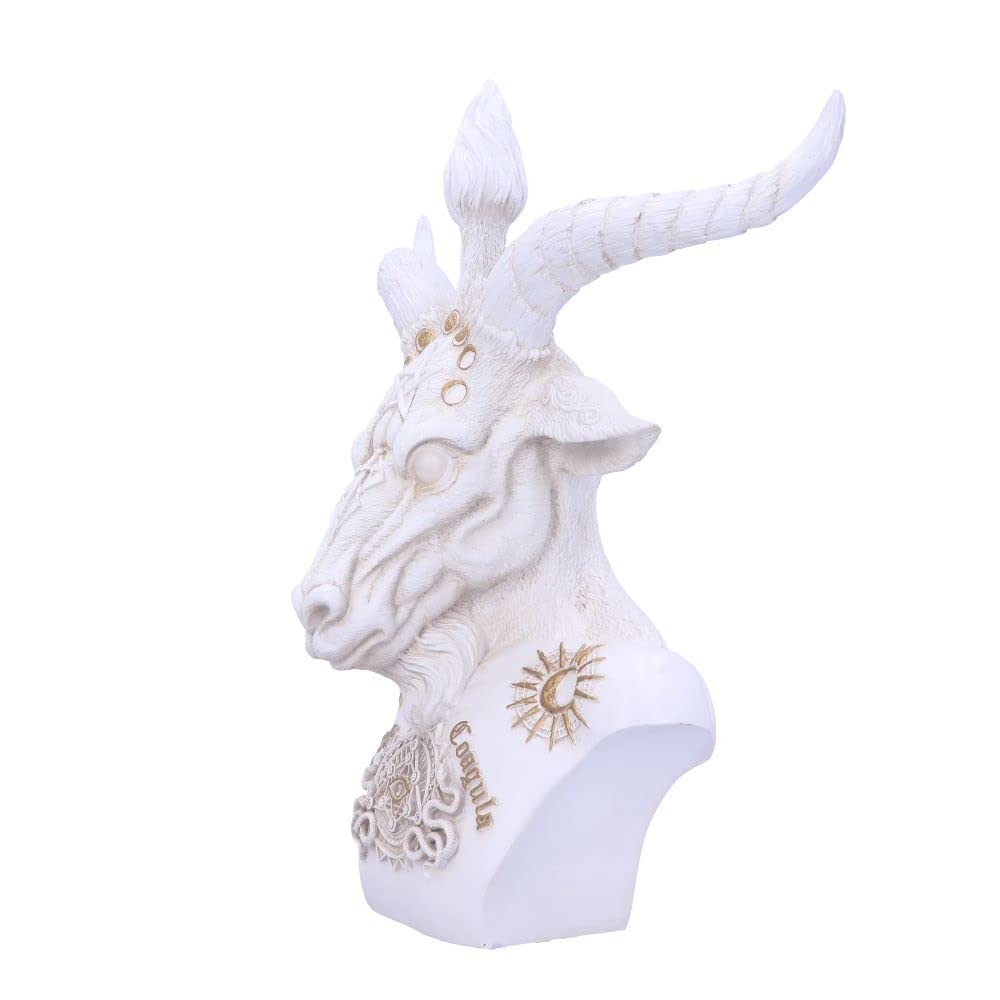 Nemesis Now Baphomet Bust - White Resin Sculpture | 33.5cm Height