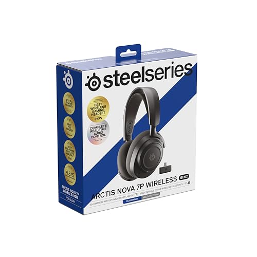 SteelSeries Arctis Nova 7P Wireless Gen 2 - PS5 Gaming Headset with 2.4GHz + Bluetooth 24