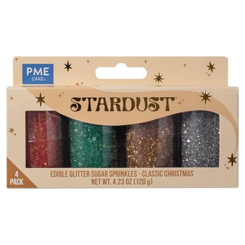 PME - Classic Christmas Edible Stardust Set of 4 (120g) 5