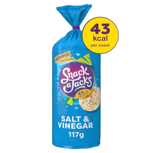 Snack Jack Rice & Corn Cakes - Salt & Vinegar Flavor | 117g | Popped, Not Fried 3