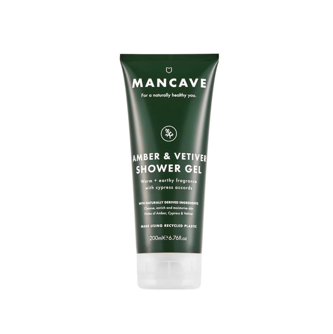 ManCave Amber Vetiver Shower Gel - 200ml | Natural Ingredients | Vegan