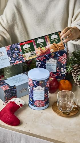 Ahmad Tea - Winter Wonderland Christmas Selection Pack - 30 Teabags (English Breakfast, Cinnamon Haze, Chai Spice) 9