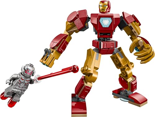LEGO Marvel Iron Man Mech vs. Ultron - Buildable Super Hero Playset for Kids 6+ 2
