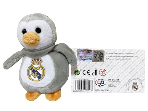 CyP Brands Real Madrid Penguin Plush Keychain Backpack Pendant (M)