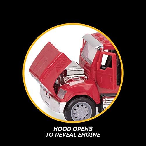 DRIVEN by Battat Micro Cement Mixer Truck - 1:48 Scale Interactive Toy with Lights & Sounds, Ages 3+ 4