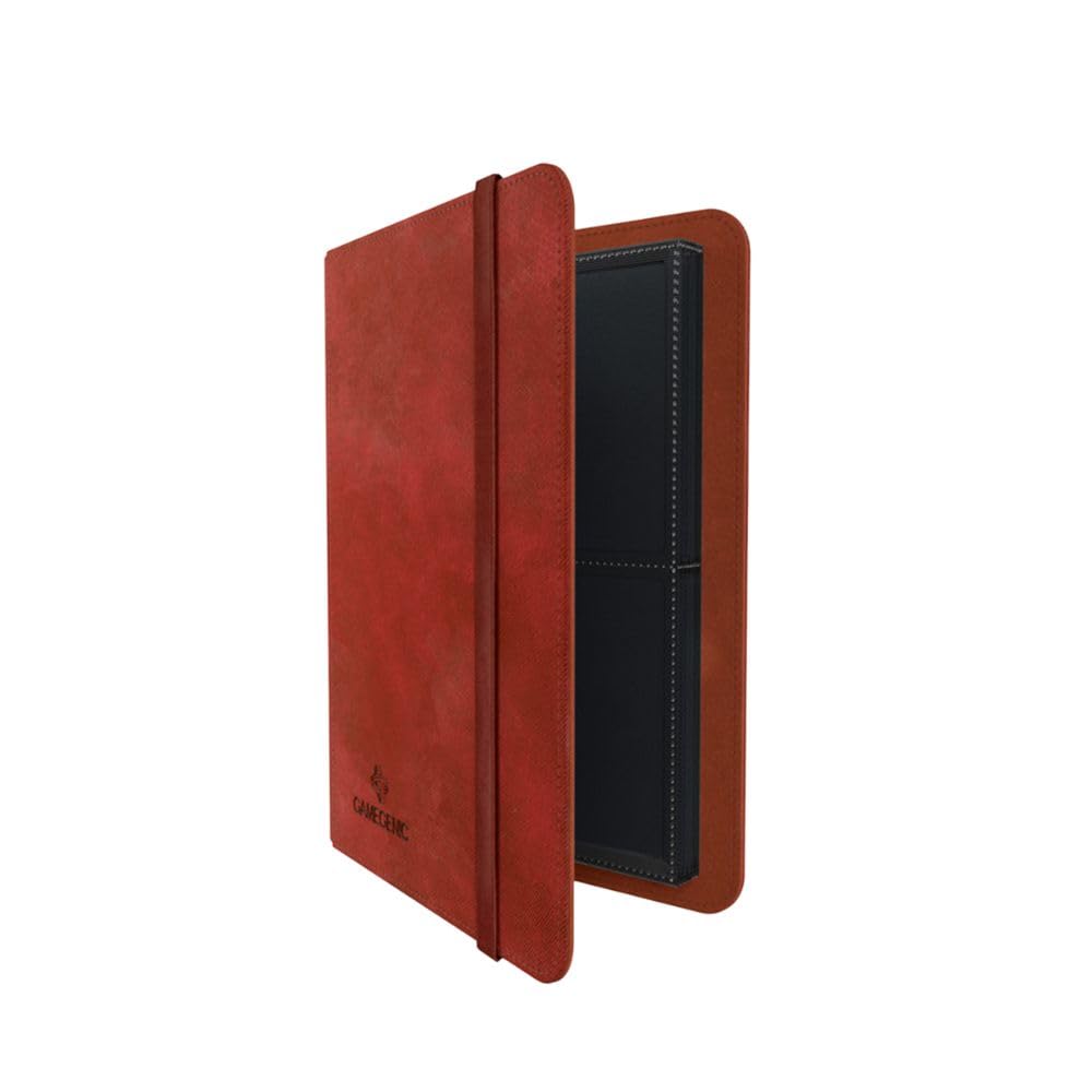 Gamegenic Prime Album (8-Pocket) - Red ColorMatch Lining | Holds 160 Double-Sleeved Cards
