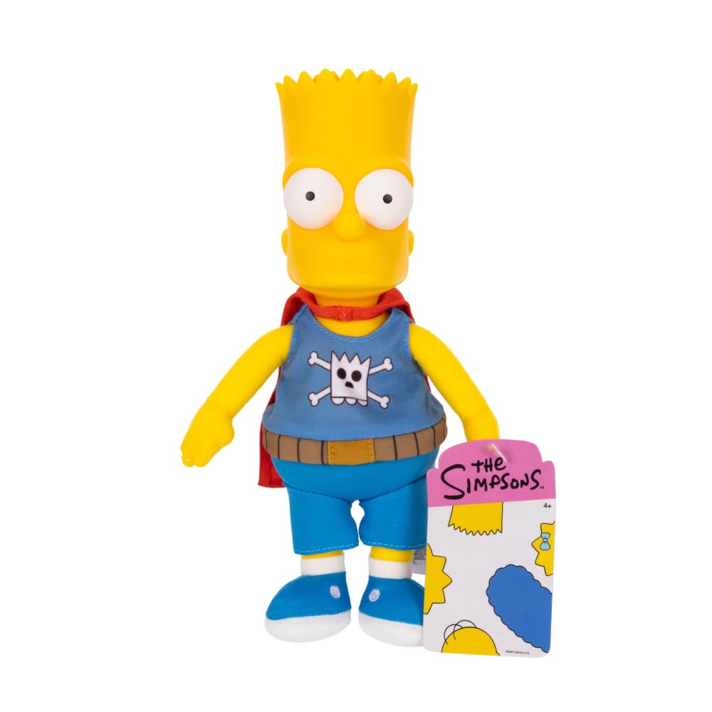 The Simpsons Daredevil Bart Plush Collectible 20cm | Soft Plush | Unisex Adult