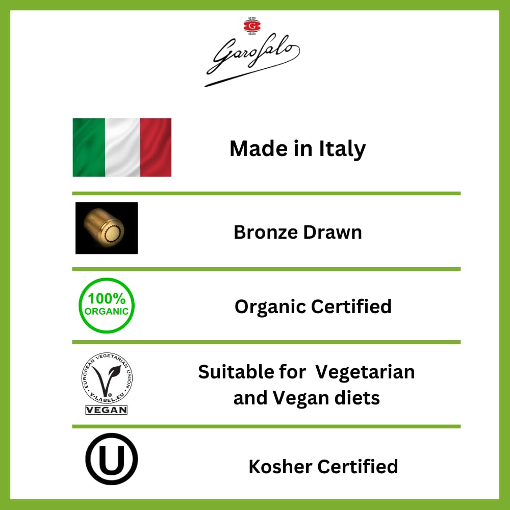 Garofalo Organic Spaghetti Italian Dried Pasta - 100% Organic Durum Wheat Semolina | Bronze Die Cut | 500g 4