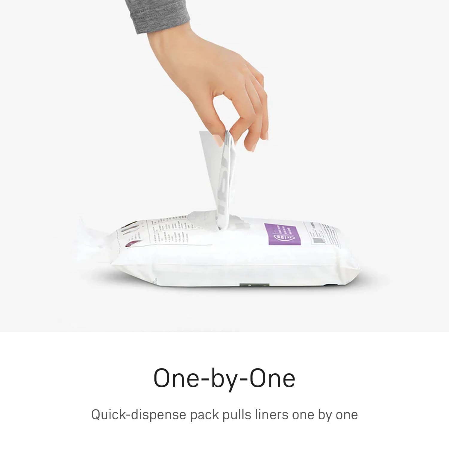 simplehuman Code N Custom Fit Drawstring Rubbish Bags - 50 Litre Capacity | 60 Count | White 5