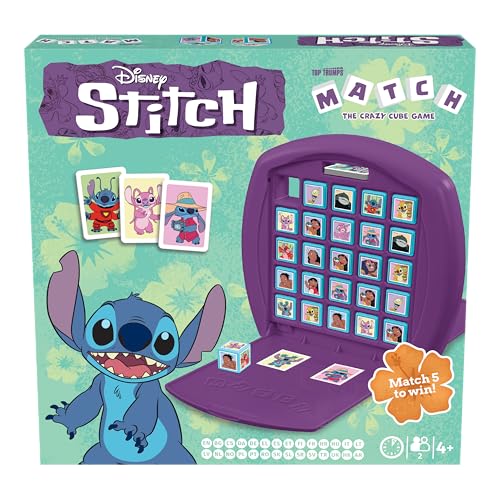 Top Trumps Match Game - Stitch Theme | Match Five in a Row | Portable Travel Game 2