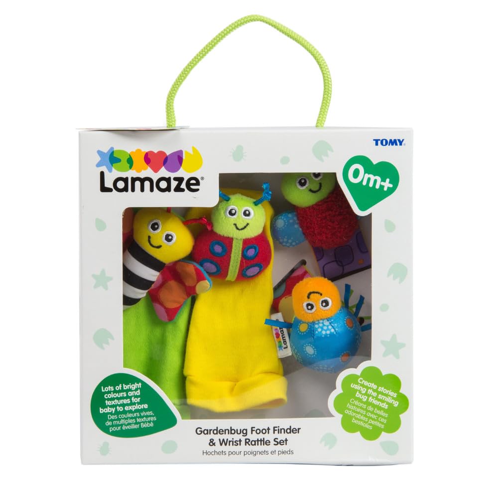 Lamaze Gardenbug Wrist & Foot Finder Rattle Set - Sensory Baby Toy for 0-6 Months 11