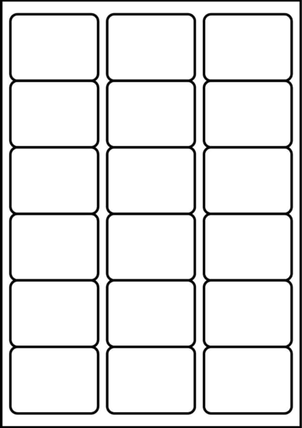 SmithPackaging A4 Self Adhesive Address Labels - 18 Labels per Sheet, 20 Sheets | Matte White