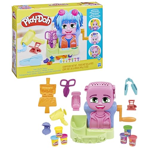 Play-Doh Hair Stylin' Salon Playset - Creative Styling Fun for Ages 3+
