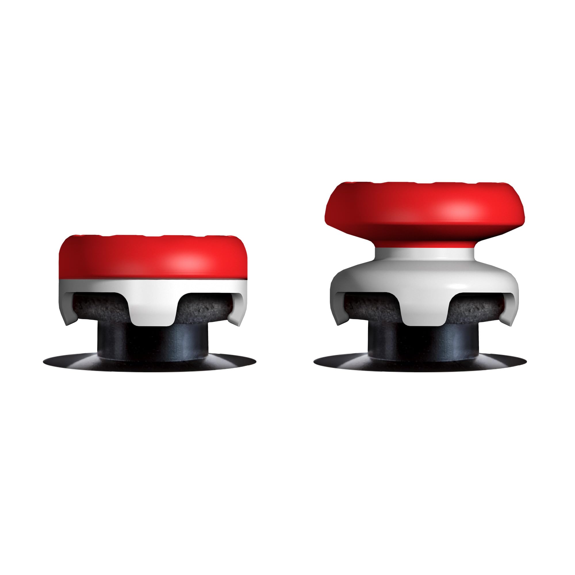 KontrolFreek FPS Freek Inferno Thumb Grips - Mixed Height Combo for Xbox One & Series X|S | Red & White 3