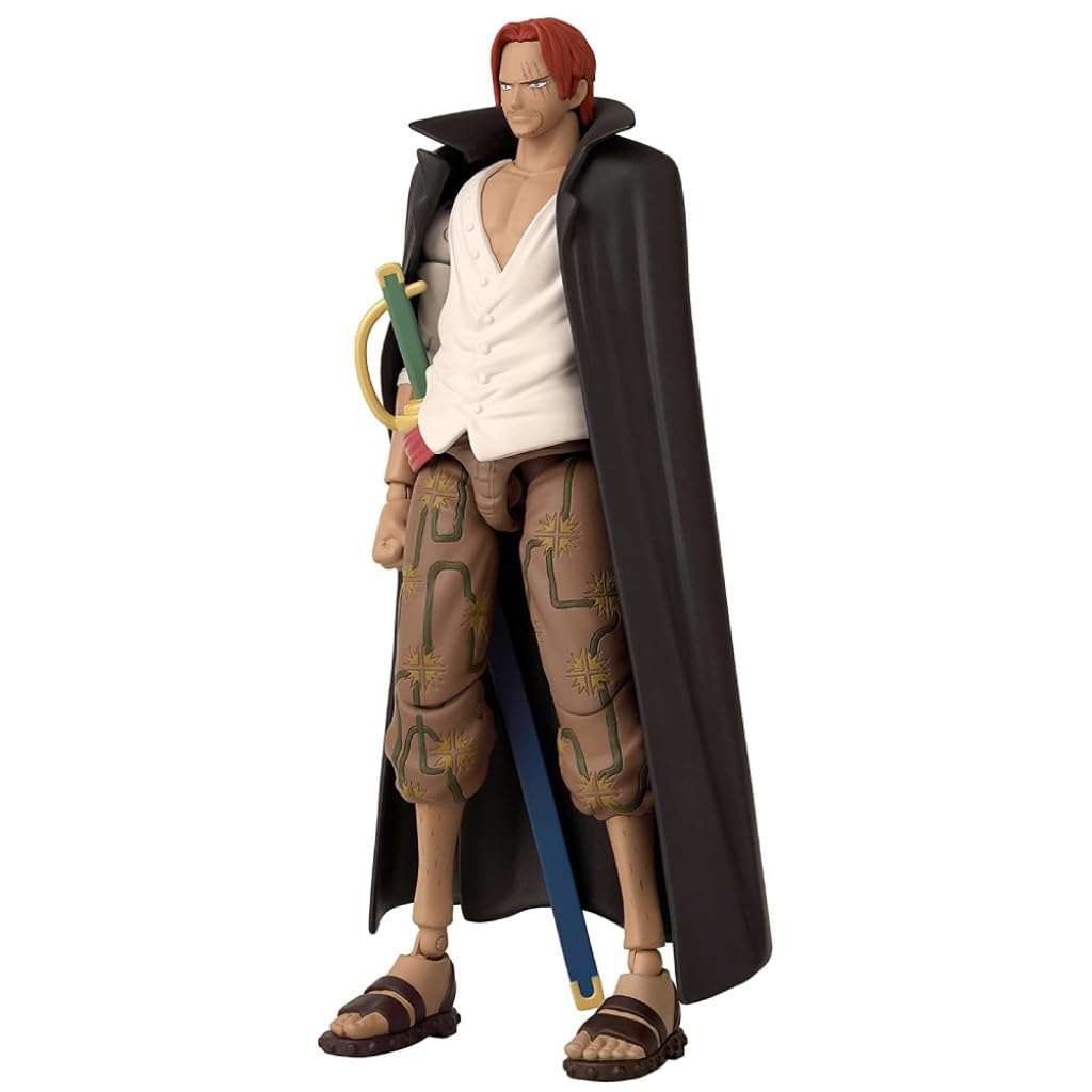 Bandai Anime Heroes One Piece - Shanks Action Figure with Swappable Arms & Faces 3