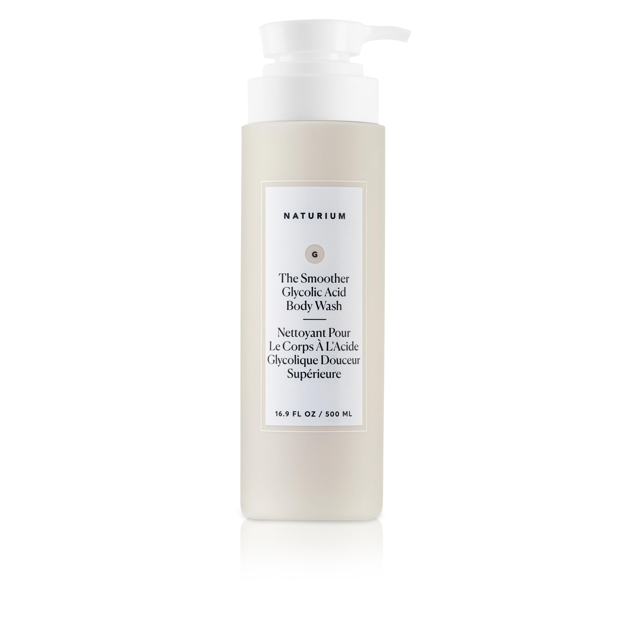 Naturium The Smoother Glycolic Acid Exfoliating Body Wash - Soft & Smoothing Cleanser | 500 ML