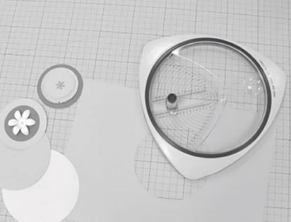 Rayher Circle Cutter for Crafting with 3 Replacement Blades | Cuts 2.6cm to 15cm Diameter | For Paper, Cardstock, Chipboard 5