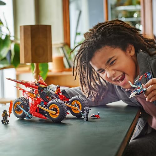 LEGO NINJAGO Ninja Combat Vehicle - 3-in-1 Set with 6 Minifigures | Model 71844 | Ages 8+ 9