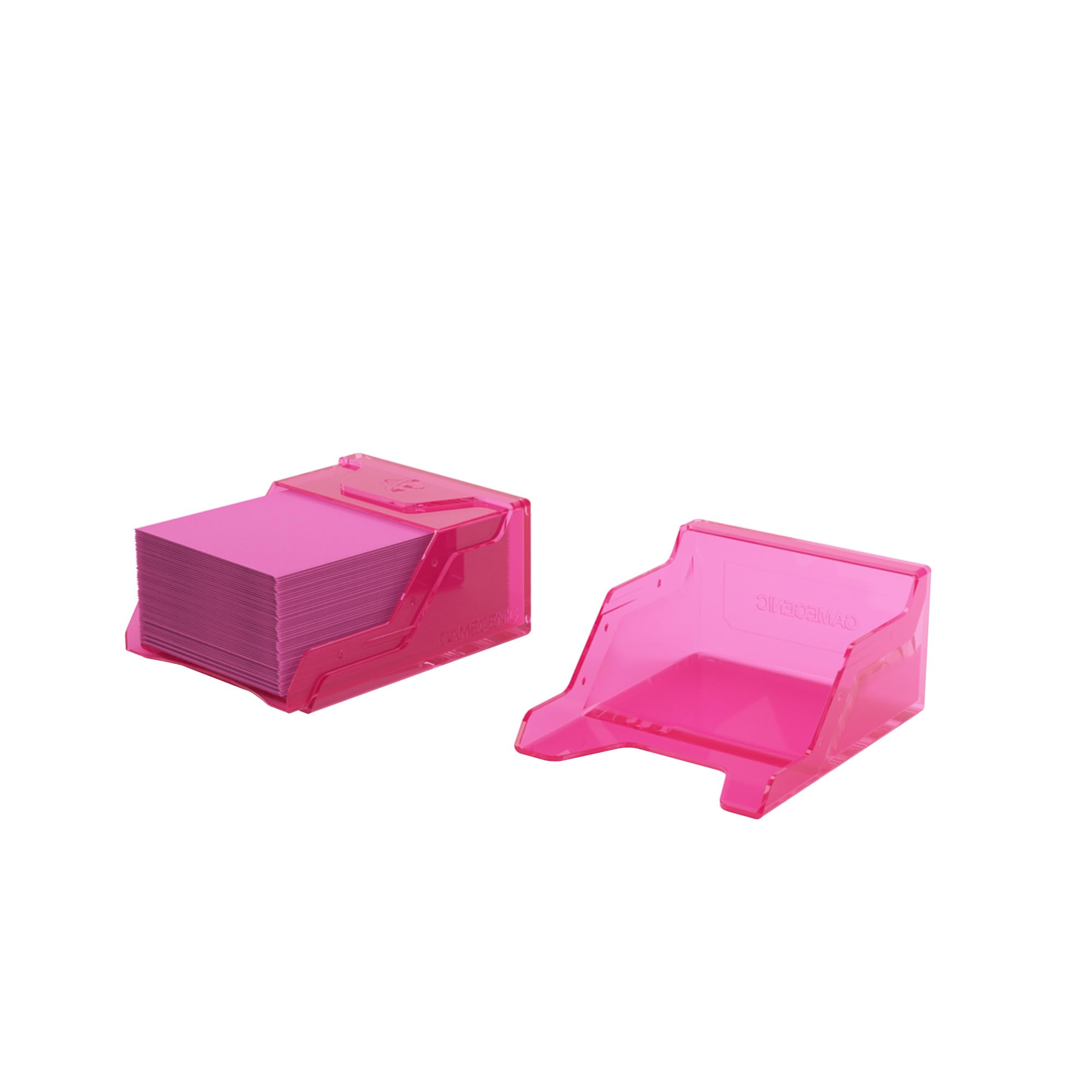 Gamegenic Bastion 50+ XL Deck Box - Compact, Secure Storage | Pink Plastic | 110g 2