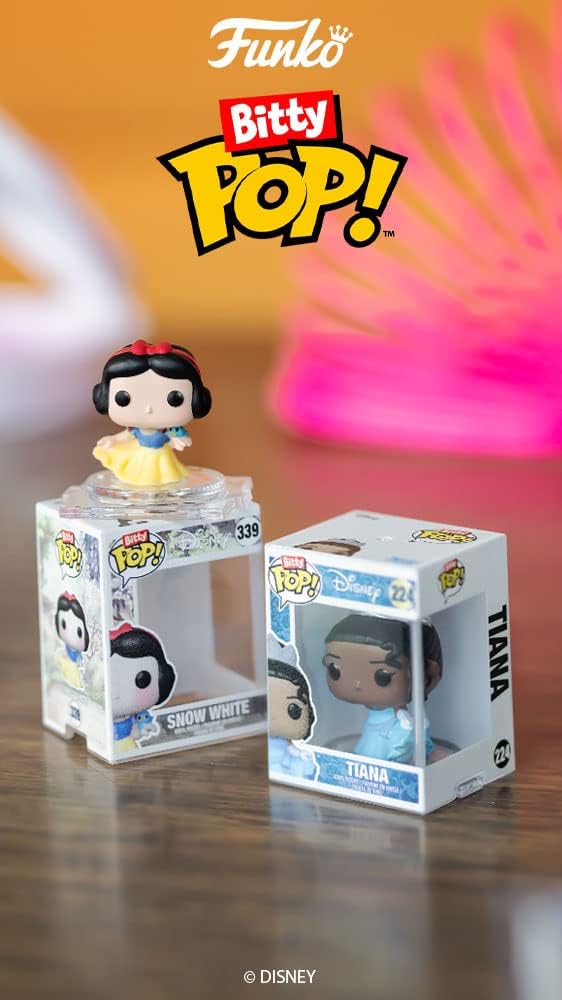 Funko Bitty POP! Disney Princess - Belle, Pocahontas, Jasmine & Mystery Figure Vinyl Set 4