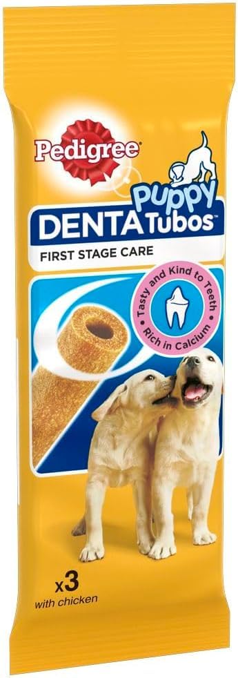 Pedigree Puppy Denta Tubo - Daily Dental Chews for Puppies, 54 Sticks