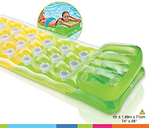 Intex 18-Pocket Fashion Mats Air Mattress - 188 x 71 cm