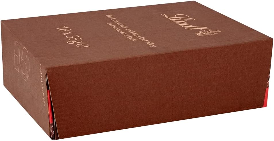 Lindt Noccionoir Dark Chocolate with Whole Hazelnuts, 35g x 18 Pack 2