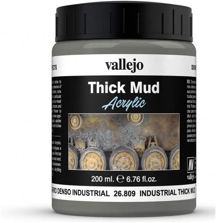 AV Vallejo Weathering Effects 200ml - Industrial Thick Mud, VAL26809