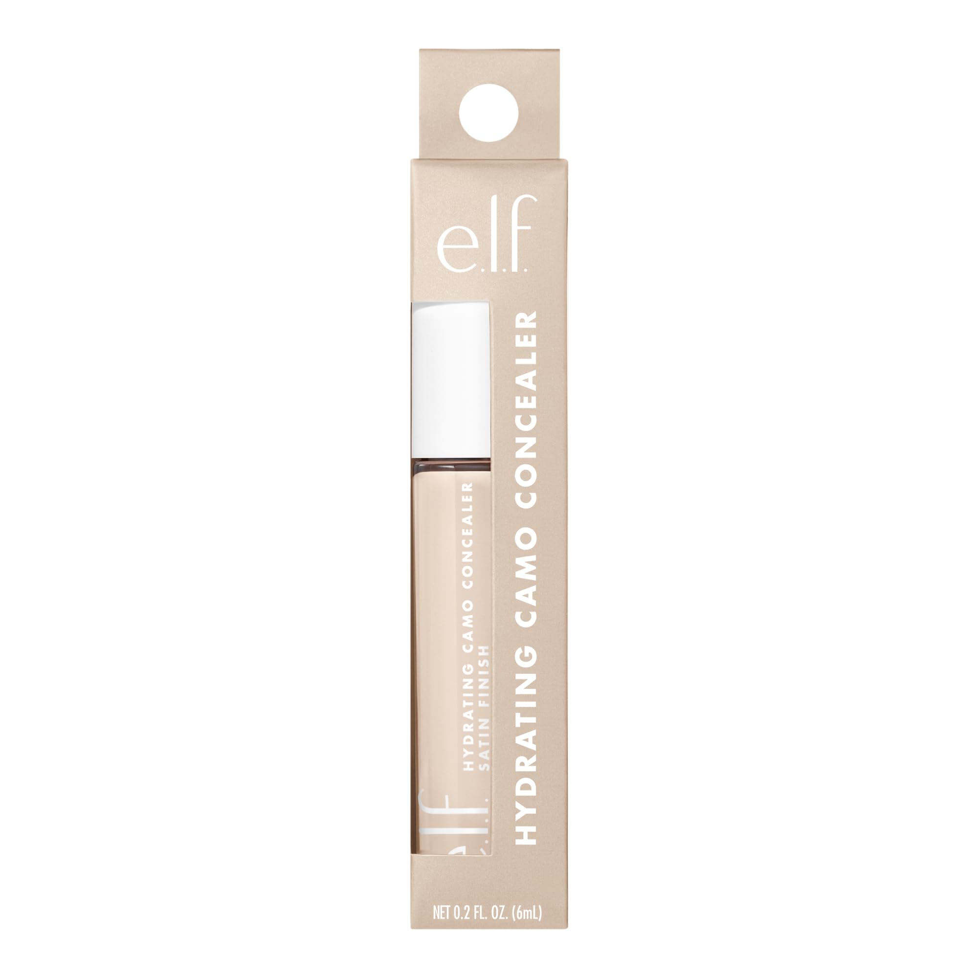 e.l.f. Hydrating Camo Concealer - Full Coverage, Satin Finish, 6ml 6