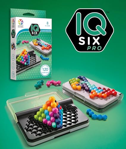 SmartGames IQ Six PRO Electronic Game | Portable | Multicolor | 1 Player 18