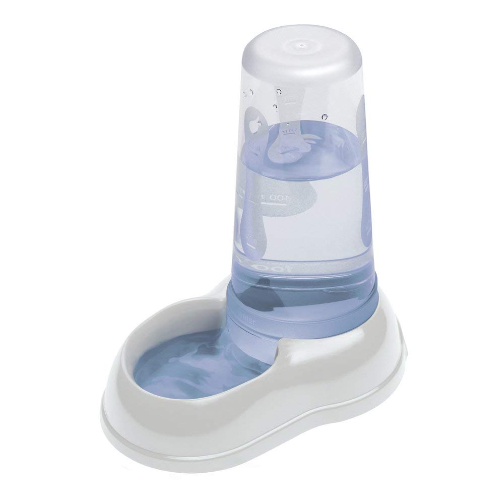 Ferplast AZIMUT 600 Automatic Pet Feeder/Water Dispenser - 0.6L Capacity | White Plastic
