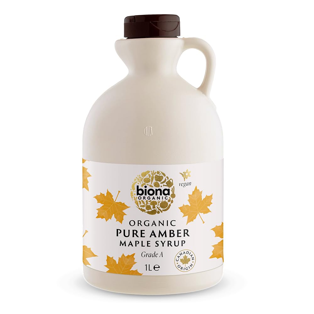 Biona Organic Maple Syrup 1L - Amber, Grade A - Pure Canadian 1