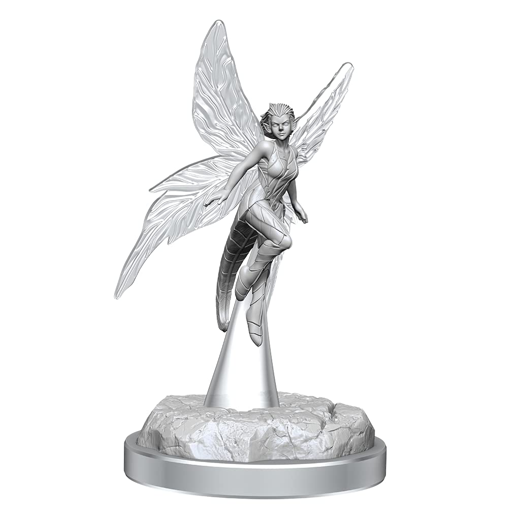 WizKids Critical Role Unpatined Miniatures - Wisher Pixies (6 Pack) | Unpainted Plastic Resin 2