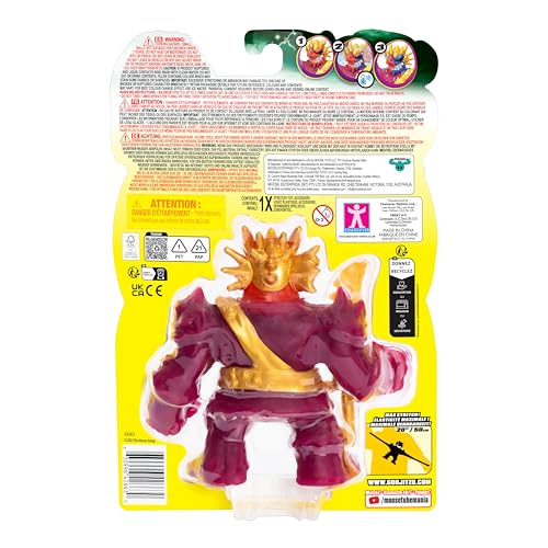Heroes of Goo Jit Zu Cursed Goo Sea Blazagon - Stretchable Action Figure with Color-Changing Curse Feature 8