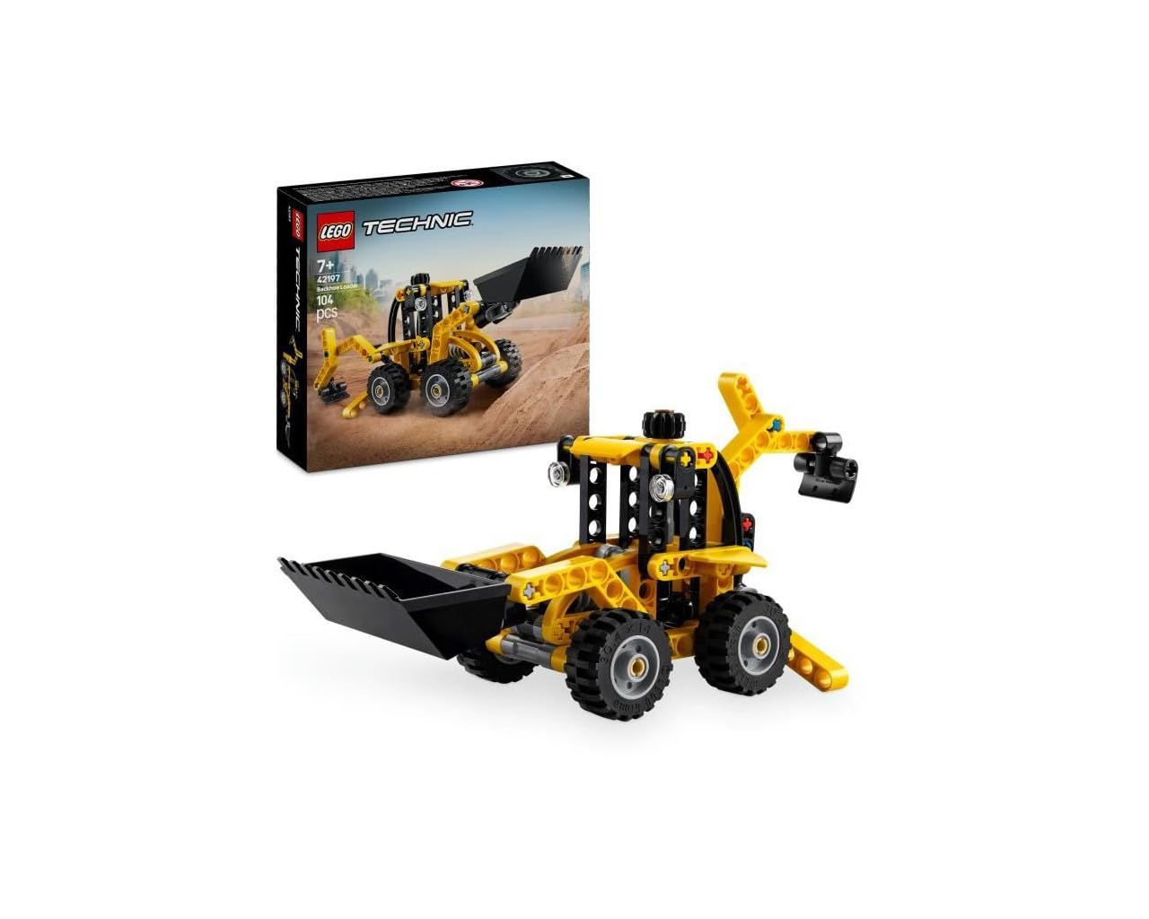 LEGO Technic Backhoe Loader Construction Vehicle Toy - 104-Piece Set for 7+ Year Olds 1