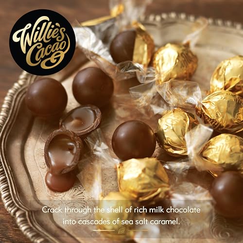Willie's Cacao - Milk Chocolate Salted Caramel Pearls 150g – Gift Box of 20 Individually Wrapped Artisan Chocolates 8