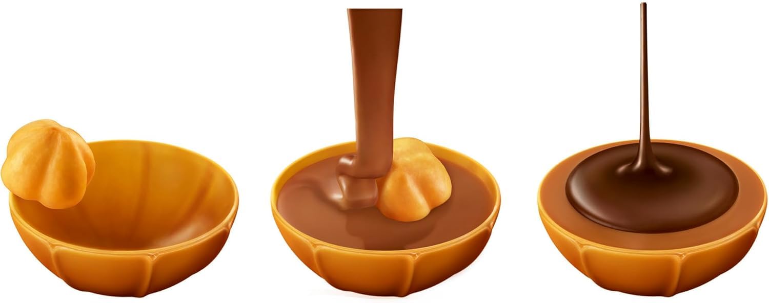 Toffifee Chewy Nougat Caramel Cups with Hazelnut & Milk Chocolate, 48 Pieces 2