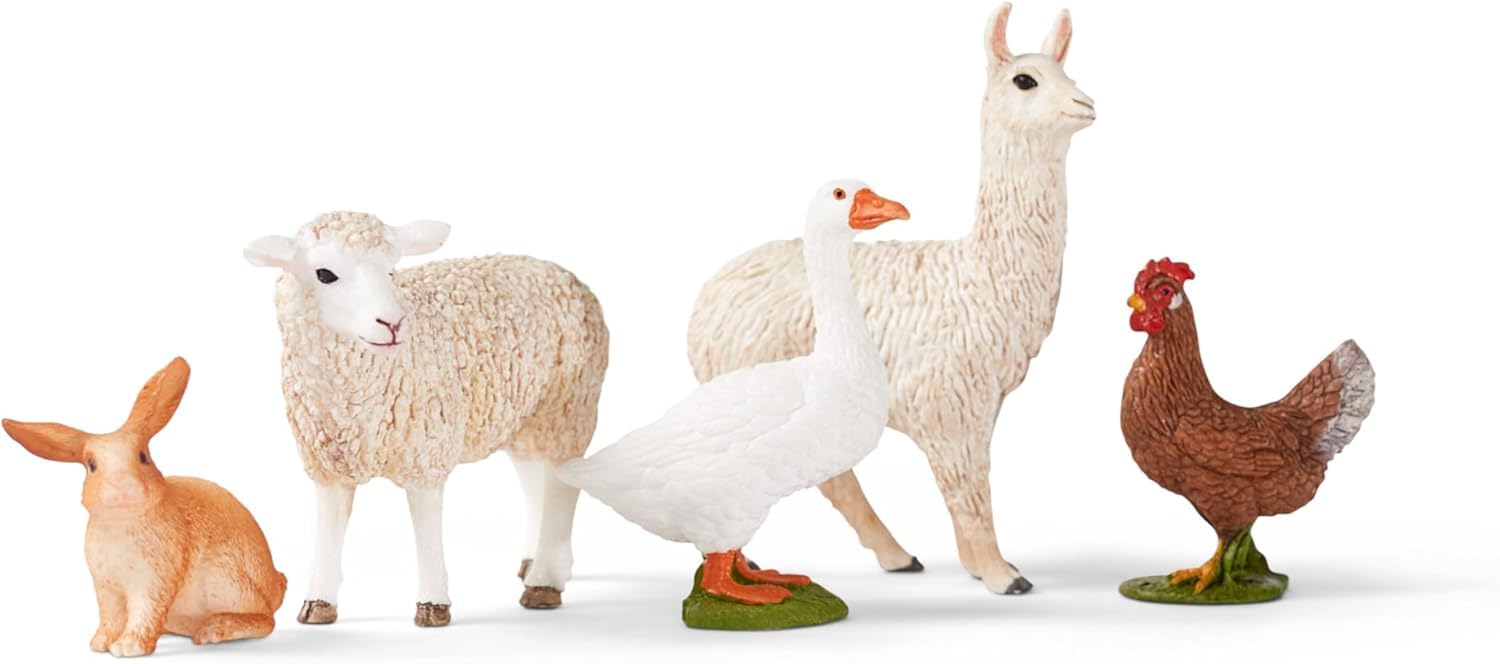 SCHLEICH Farm World 5-Piece Farm Animal Playset - Realistic Animal Figures for Kids Ages 3+ 18