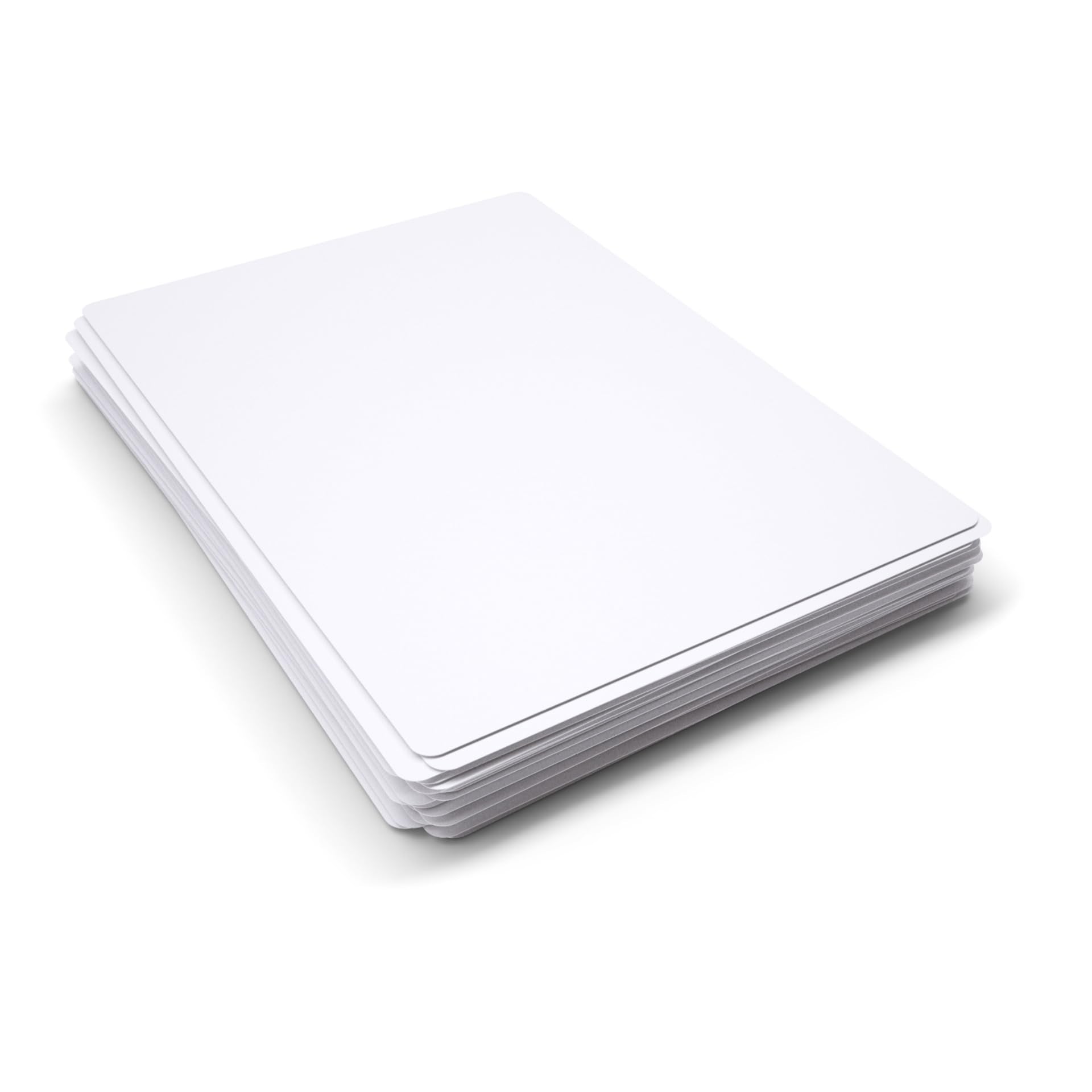 SHOW-ME A4 Plain Mini Whiteboards - Pack of 35 | 0.5mm Lightweight Drywipe Boards 1