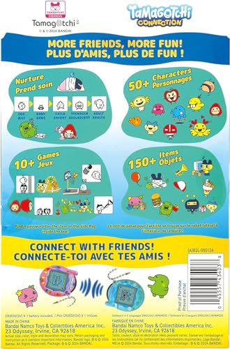 Tamagotchi Connection Digital Pet - Rainbow Sky Shell with Infrared Connection for Kids 8+ 8