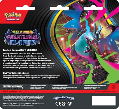 Pokémon TCG: Mega Evolution—Phantasmal Flames Triple Pack Sneasel | 1 Foil Promo Card | Ages 6+