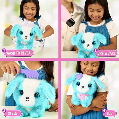 Scruff-a-Luvs Pet Scruffs Blue - Wash & Reveal Mystery Plush Toy, 7.5" Tall 9