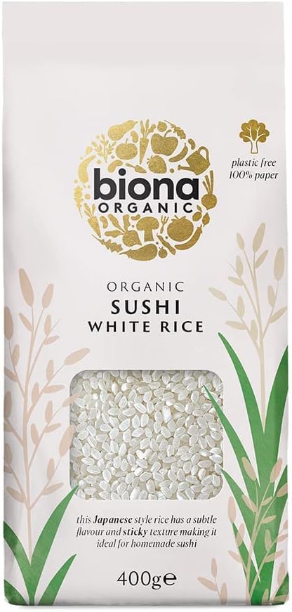 Biona Organic Sushi Rice - Short Grain White Japanese Style Sticky Rice 1