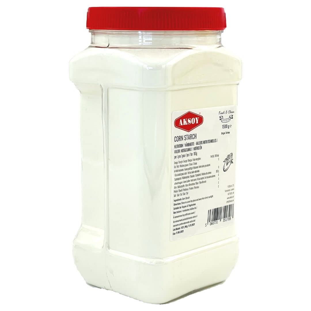 Aksoy - Corn Starch 1.5KG | Pure, Finely Ground, Gluten-Free Thickening Agent for Cooking & Baking 2