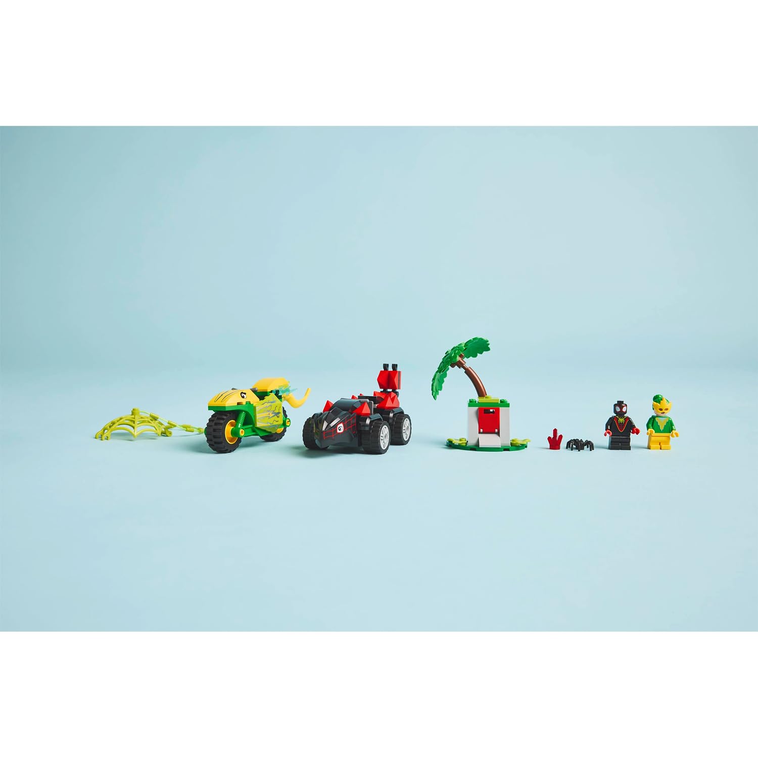 LEGO Marvel Spin and Electro Dinosaur Vehicle Chase Set - Buildable Super Hero Playset for Kids 4+ 2